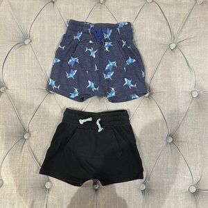 Cat & Jack Blue and Black Casual Shorts Set